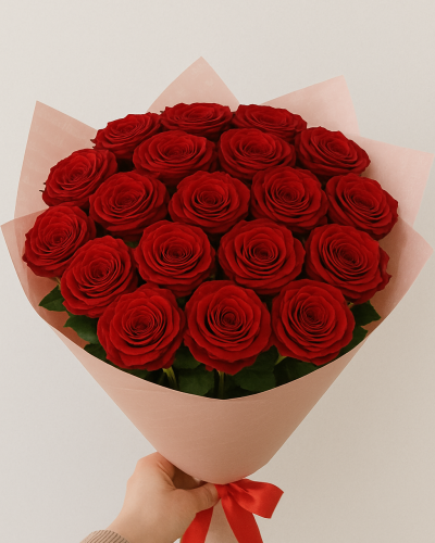 Flamme Intense – 20 Roses Rouges